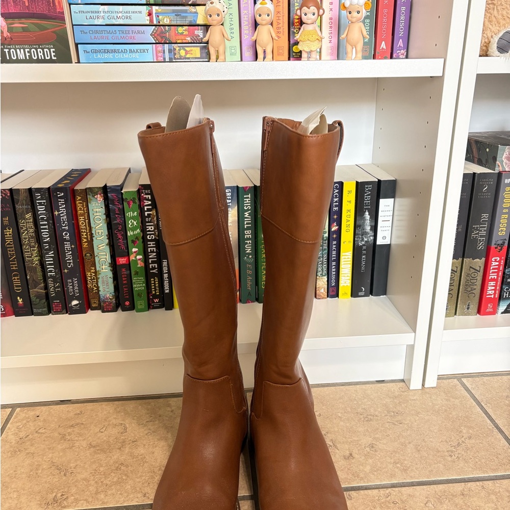Torrid Wide Calf Over-the-Knee Riding Boots in Chestnut